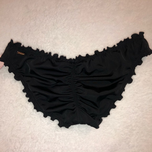 🖤5 for $20🖤 NEW Victoria’s Secret Swim Cinched Cheeky Bikini Bottoms in Black - Picture 9 of 15